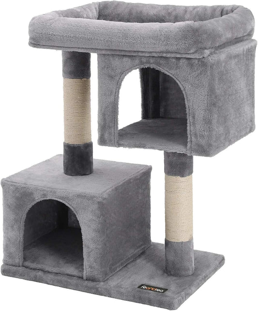 Cat Tree for Large Cats, Cat Tower 2 Cozy Plush Condos and Sisal Posts